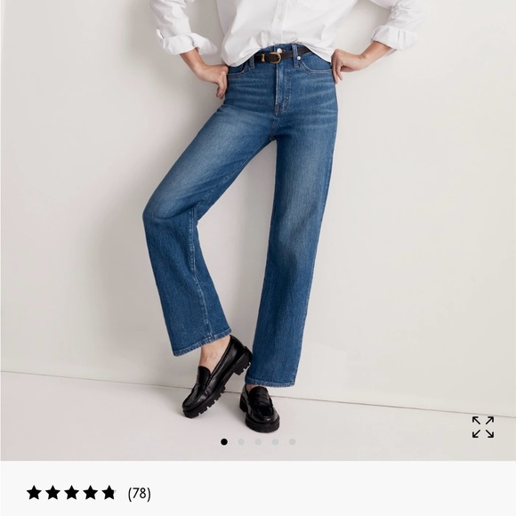 The perfect vintage wide leg jean, Madewell. Size 26. - Picture 1 of 4
